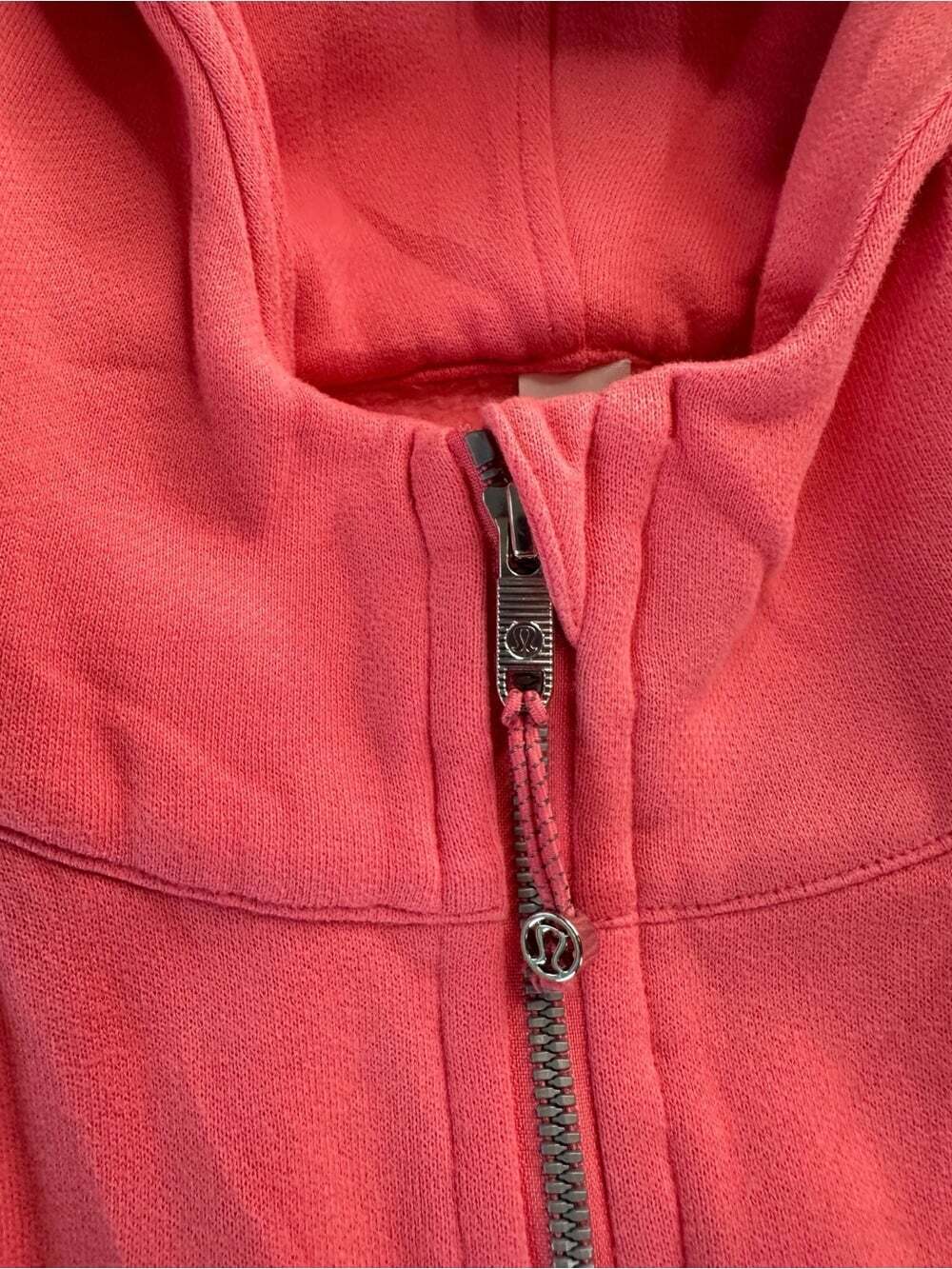 Lululemon Scuba Oversized Full Zip Hoodie M/L Pink Blossom Cropped Fleece - Picture 7 of 16